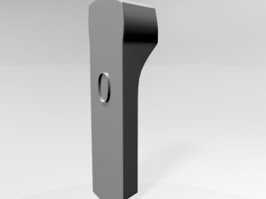 infrared forehead thermometer 02 3D Model