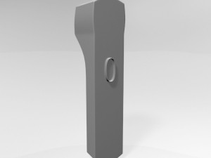 infrared forehead thermometer 02 3D Model