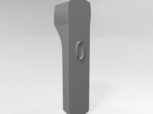 Infrared forehead thermometer 02 3D Model
