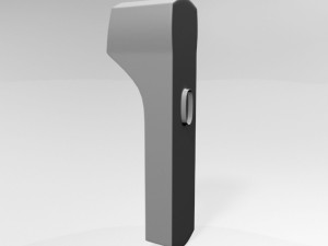 infrared forehead thermometer 02 3D Model