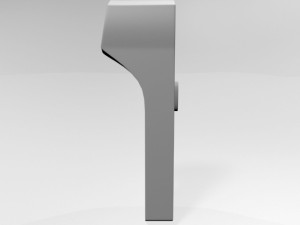 infrared forehead thermometer 02 3D Model