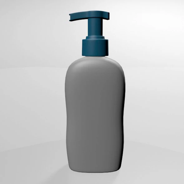 Baby wash and shampoo bottle 01 3D Model .c4d .max .obj .3ds .fbx .stl .blend