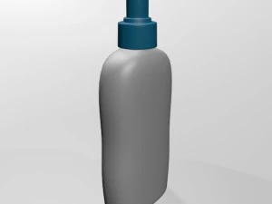 Baby wash and shampoo bottle 01 3D Model