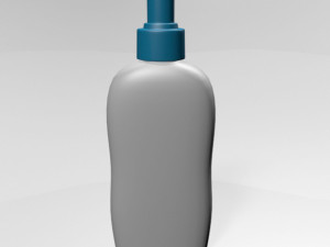 baby wash and shampoo bottle 01 Modelo 3D