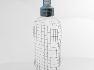 baby wash and shampoo bottle 01 Modelo 3D