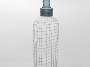 baby wash and shampoo bottle 01 Modelo 3D