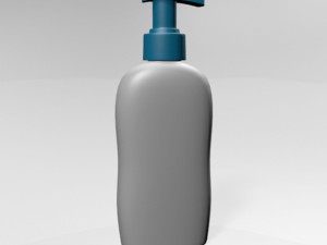 baby wash and shampoo bottle 01 Modelo 3D