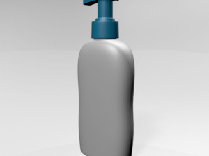 baby wash and shampoo bottle 01 Modelo 3D