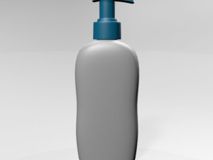 baby wash and shampoo bottle 01 Modelo 3D