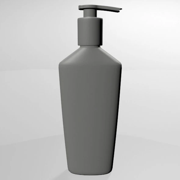 Massage lotion bottle 01 3D Model .c4d .max .obj .3ds .fbx .stl .blend 