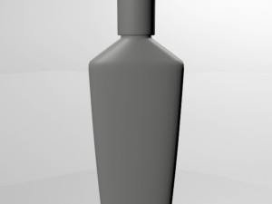 massage lotion bottle 01 3D Model