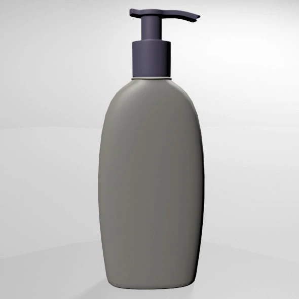 Moisturizing lotion bottle 01 3D Model .c4d .max .obj .3ds .fbx .stl .blend