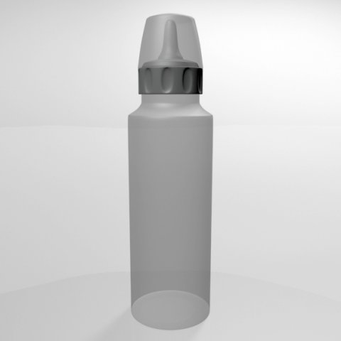 baby bottle 02 3D Модель .c4d .max .obj .3ds .fbx .stl .blend 