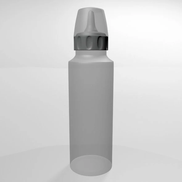 Baby bottle 02 3D Model .c4d .max .obj .3ds .fbx .stl .blend