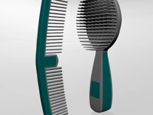 Brush and comb 01 3D Model