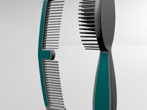brush and comb 01 Modèle 3D