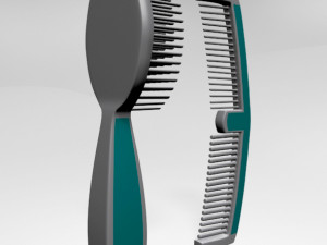brush and comb 01 Modèle 3D