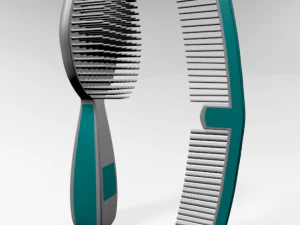 Brush and comb 01 3D Model