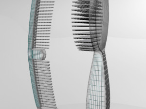 brush and comb 01 Modèle 3D