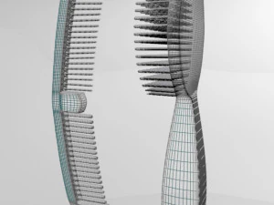 Brush and comb 01 3D Model