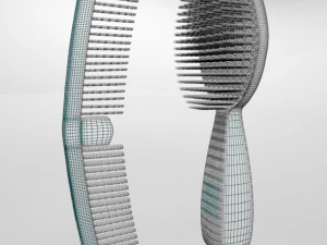 Brush and comb 01 3D Model
