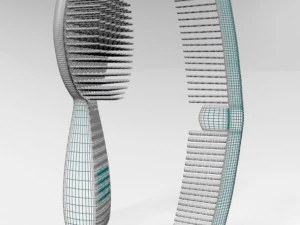Brush and comb 01 3D Model