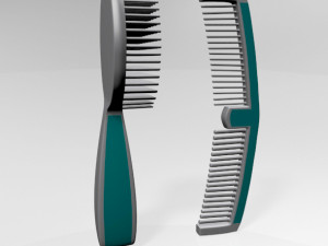 brush and comb 01 Modèle 3D