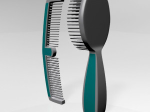 brush and comb 01 Modèle 3D