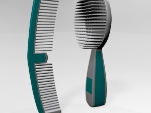 brush and comb 01 Modèle 3D