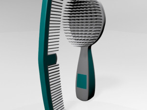 brush and comb 01 Modèle 3D
