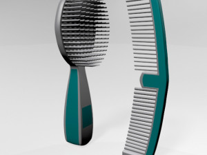 brush and comb 01 Modèle 3D