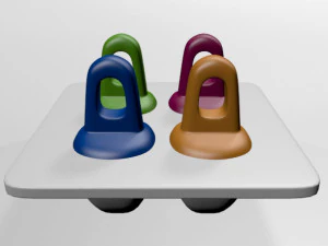 フルーツポップトレイ01 3Dモデル