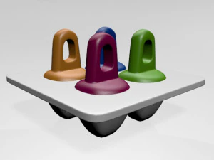 Fruitsicles pop tray 01 3D Model
