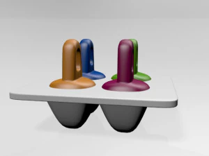 Fruitsicles pop tray 01 3D Model