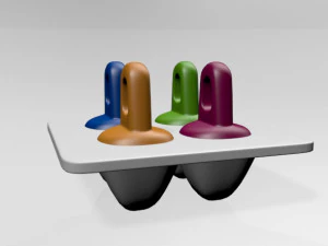 Fruitsicles pop tray 01 3D Model