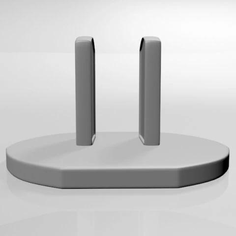 Tampa de Tomada de Parede 01 Modelo 3D .c4d .max .obj .3ds .fbx .stl .blend