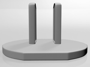 Wall Outlet Cover 01 Model 3D