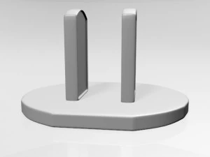 Tampa de Tomada de Parede 01 Modelo 3D