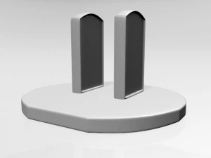 Tampa de Tomada de Parede 01 Modelo 3D