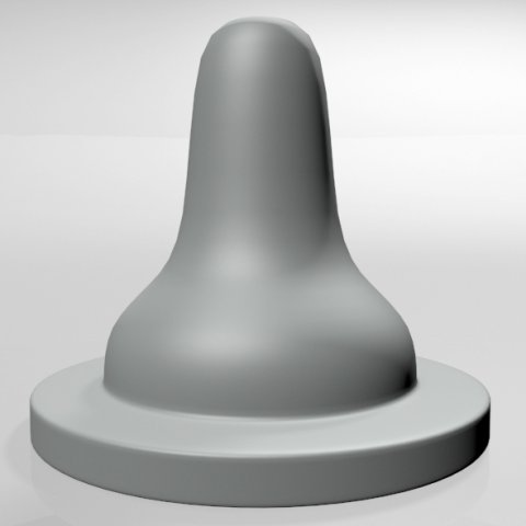 Baby Bottle Nipple 01 3D-Modell .c4d .max .obj .3ds .fbx .stl .blend 