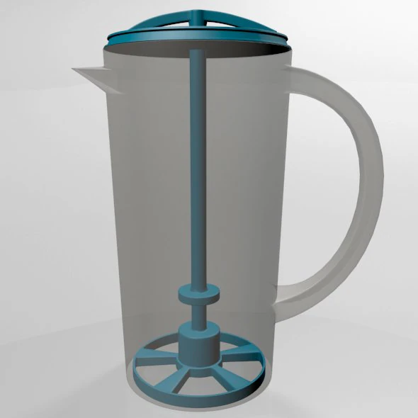 Mixing Pitcher 01 3D Model .c4d .max .obj .3ds .fbx .stl .blend