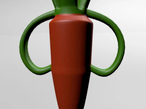 ニブルおしゃぶりキャロット 01 3Dモデル