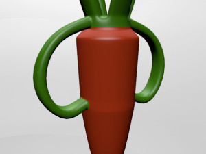 Nibble Teether Carrot 01 Modello 3D