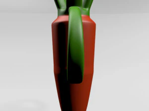 Nibble Teether Carrot 01 3D Model