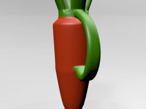Nibble Teether Carrot 01 3D Model