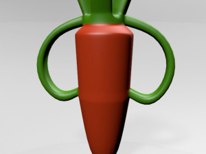 Nibble Teether Carrot 01 Modello 3D