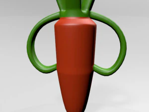 Nibble Teether Carrot 01 3D Model