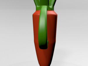Nibble Teether Carrot 01 Modello 3D