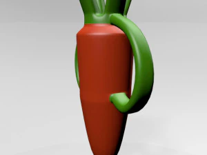 Nibble Teether Carrot 01 3D Model
