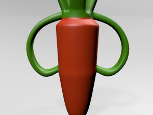 Nibble Teether Carrot 01 Modello 3D